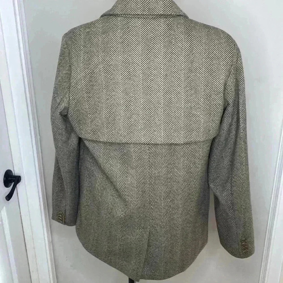 NA-KD Brown Fishbone Pattern Blazer NWT New Womens Size 38 US Size 6 - Picture 7 of 13